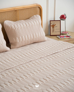 Комплект стеганного покрывала и 3 наволочек Kaj Nescafe Brown Hermodr 130220305 Иран