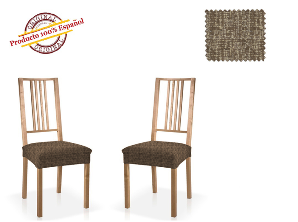 Чехол Мальта на сидение стула, цвет Марон (2 шт.)