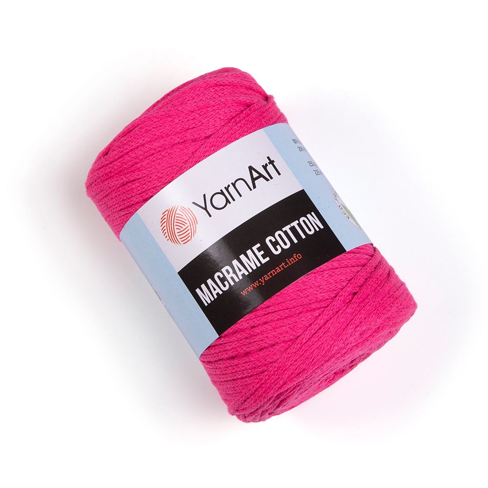 Пряжа YarnArt Macrame Cotton, Яркий розовый
