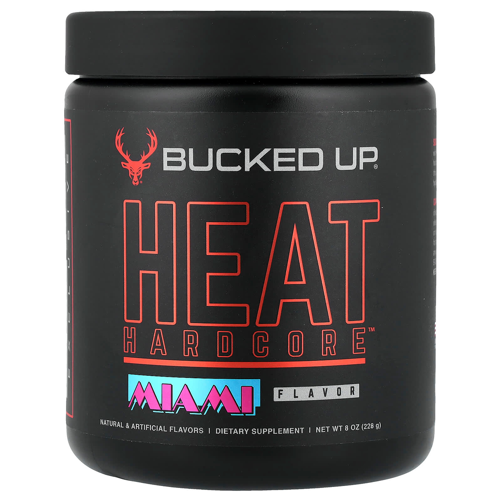 Bucked Up, Heat Hardcore™, «Майами», 228 г (8 унций)