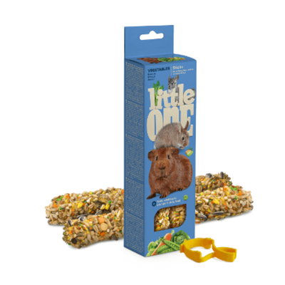 Little one палочки для морских свинок, кроликов и шиншилл с овощами, 2х60г