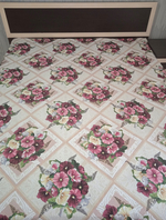 Покрывало гобеленовое Букетик с мальвами 1,5-спальный (150х200)