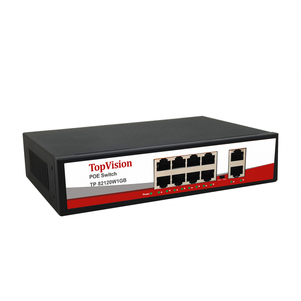 Сетевой коммутатор TP-82120W100M, Switch POE 8-ми портовый 100/10MB