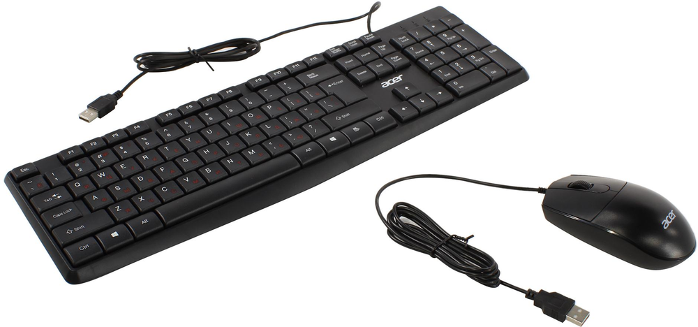 Клавиатура + мышь Acer OMW141 клав:черный мышь:черный USB (ZL.MCEEE.01M)