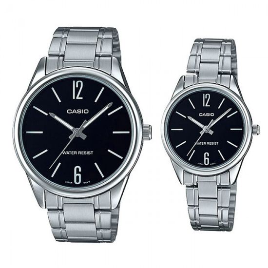 Парные часы Casio Standard: MTP-V005D-1B и LTP-V005D-1B