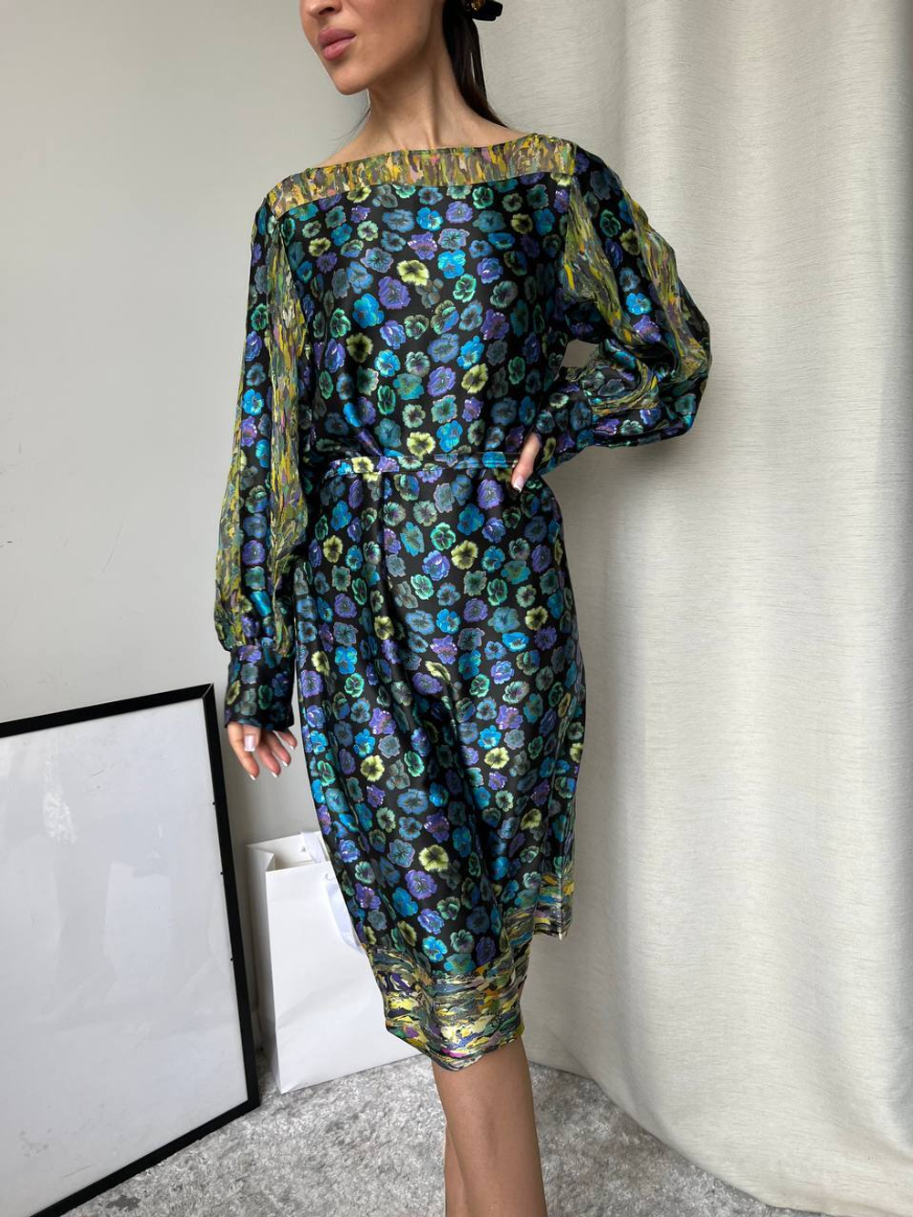 Шелковое платье Dries Van Noten, s, оригинал