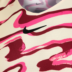 Мужское теннисное поло Nike Dri-Fit Advantage Court Print T-Shirt Men - Yellow, Multicoloured