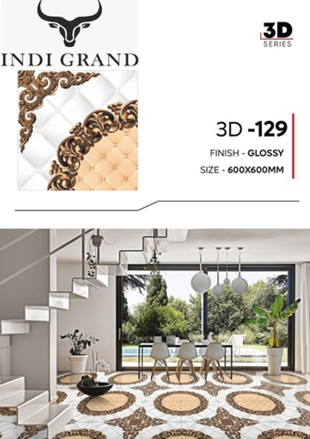 Керамогранит 3D 60х60 glossy-129