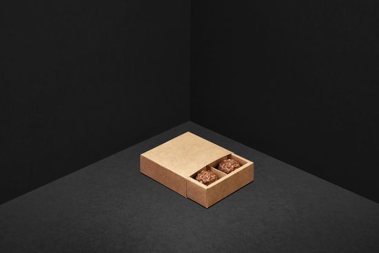 Упаковка для 4 шоколадных конфет