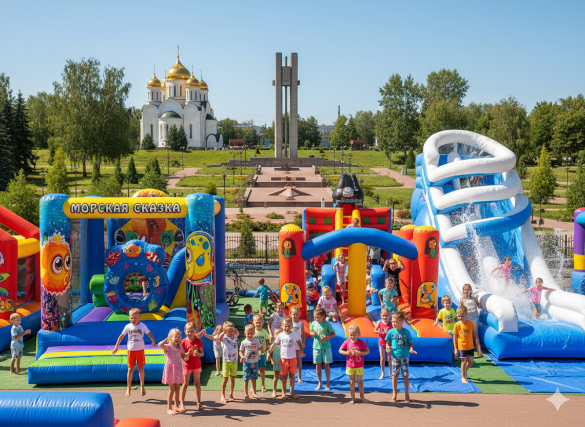 Надувной батут купить в Железногорске недорого