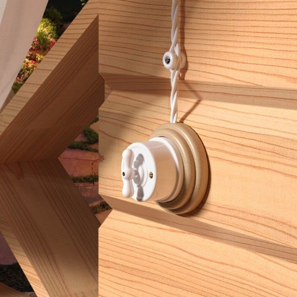 Комплект изоляторов без винта 100 шт. (белый) Ретро