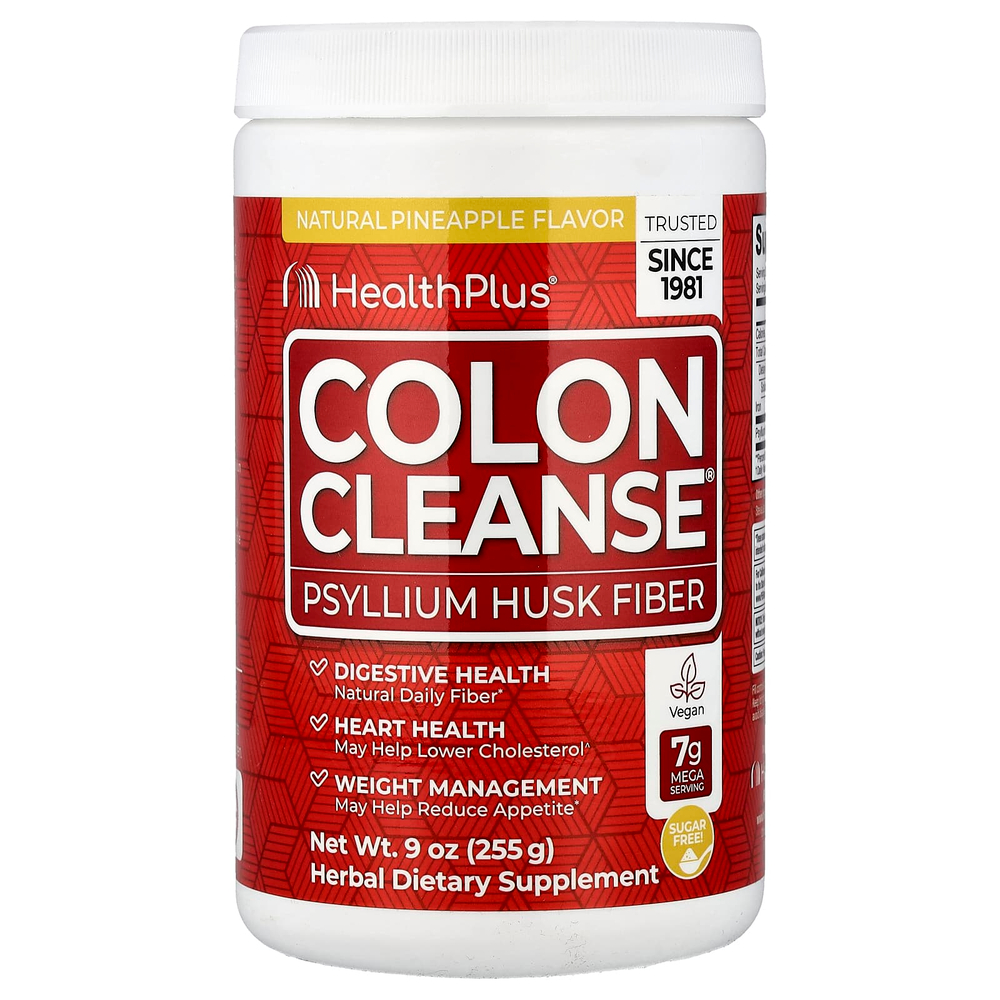 Health Plus, Colon Cleanse®, натуральный ананас, 255 г (9 унций)