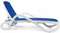 Шезлонг Alfa белый/синий
