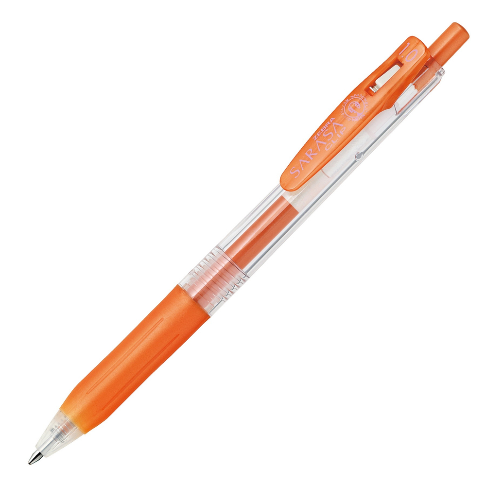 Ручка гелевая Zebra Sarasa Clip Metallic Color (блестящая оранжевая / Shiny Orange 1,0 мм)