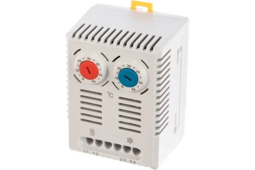 Термостат EKF PROxima NO+NC (охлаждение и обогрев) на DIN-рейку 10A, 230В