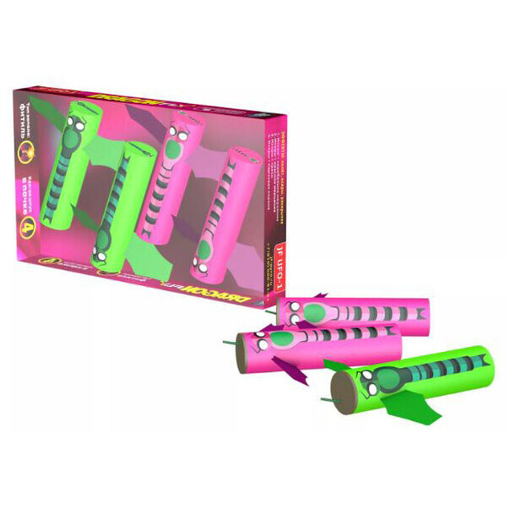 Наземный UFO-1 JF Бабочка «Стрекоза» (взлетает, искрится, мерцает и трещит) 40/4