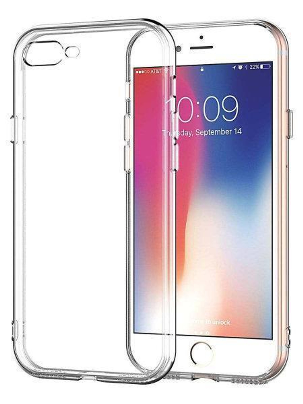 Прозрачный силиконовый чехол для Apple iPhone 8 / 8 Plus