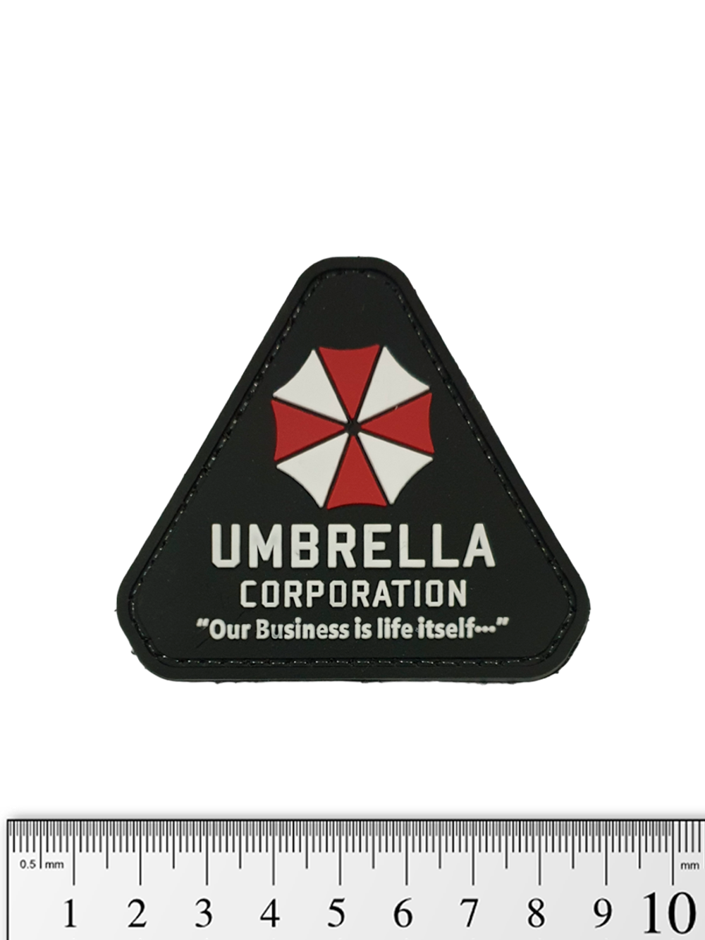 Шеврон Umbrella Corporation. Our Business is life itself треугольник PVC. Чёрный