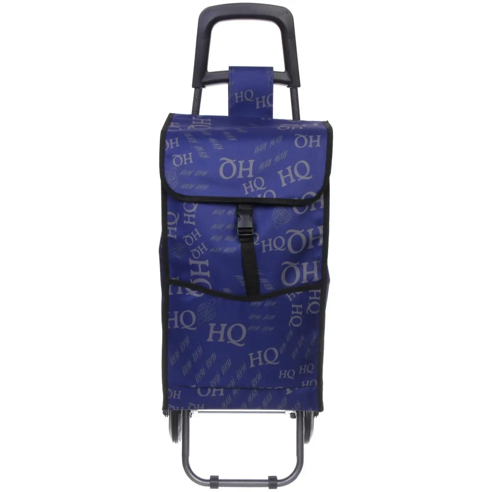 Тележка хозяйственная с сумкой (93*33*26см, колеса 14 см, грузоподъемность до 25 кг) синяя SYD-007