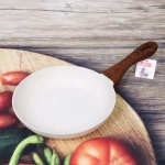 Сковорода «BAROLY» WHITE 24см индукционная с антипригарным покрытием, бакелитовая ручка