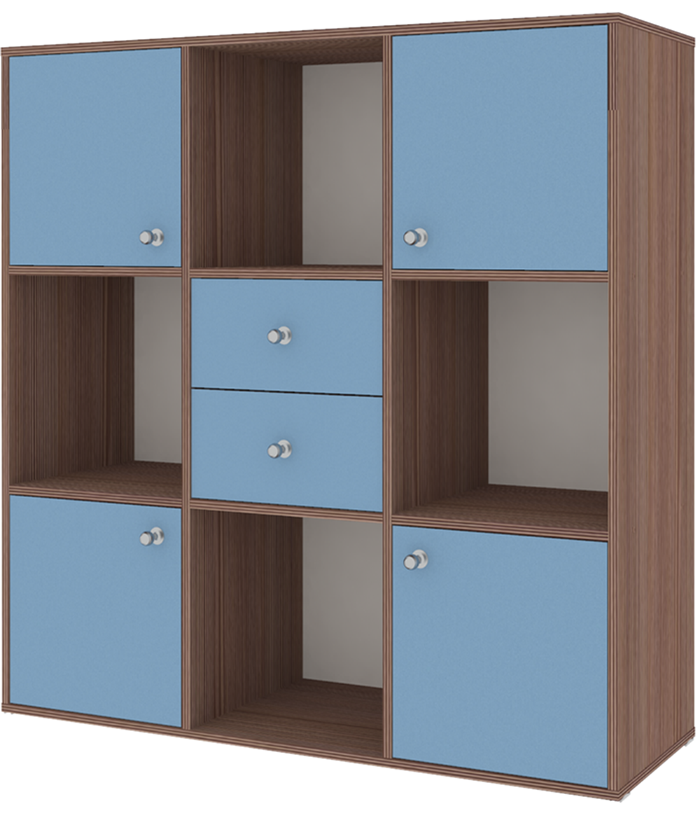 Стеллаж КарИВи Джери Бодего Темный Светло-синий, голубой