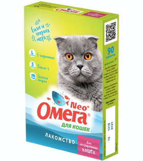 Омега NEO для кошек кастрированных 90таб.
