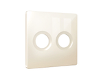 AP3133 Лицевая панель ALFA (Бежевый глянец) для TV двойной розетки QUANT