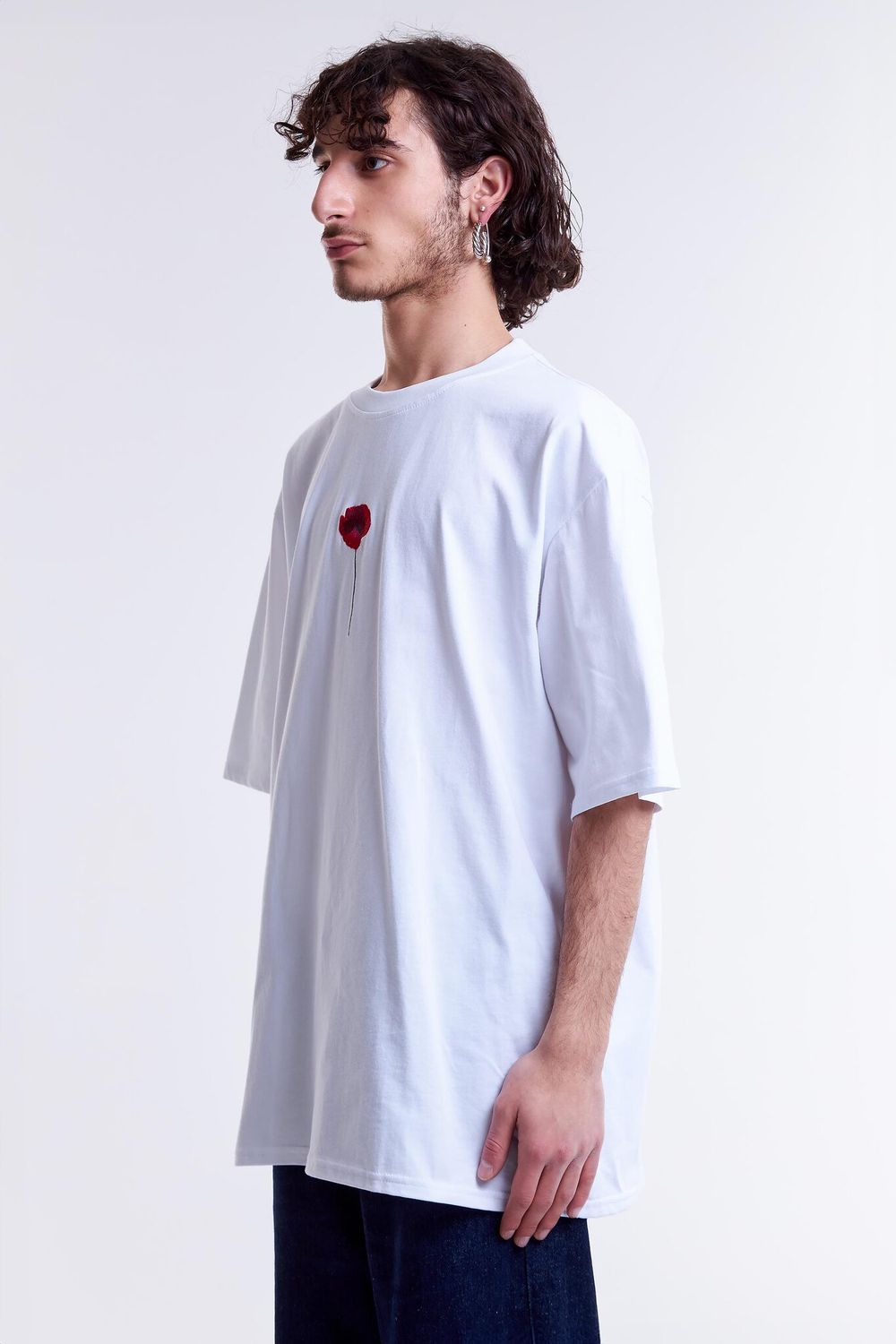 Футболка Гербарий Мак Белая