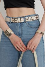 ШИРОКИЙ РЕМЕНЬ НА КОБУРНЫХ КНОПКАХ SELFMADE MILK