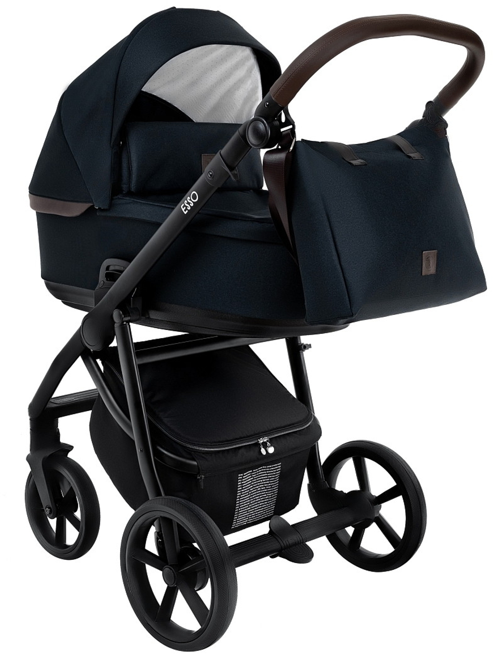 Детская коляска Roan Esso 2 в 1 ESS111/1 Caviar/Black