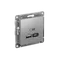 Розетка USB AtlasDesign тип A+C 5В/2.4А 2х5В/1.2А механизм алюм. SE ATN000339