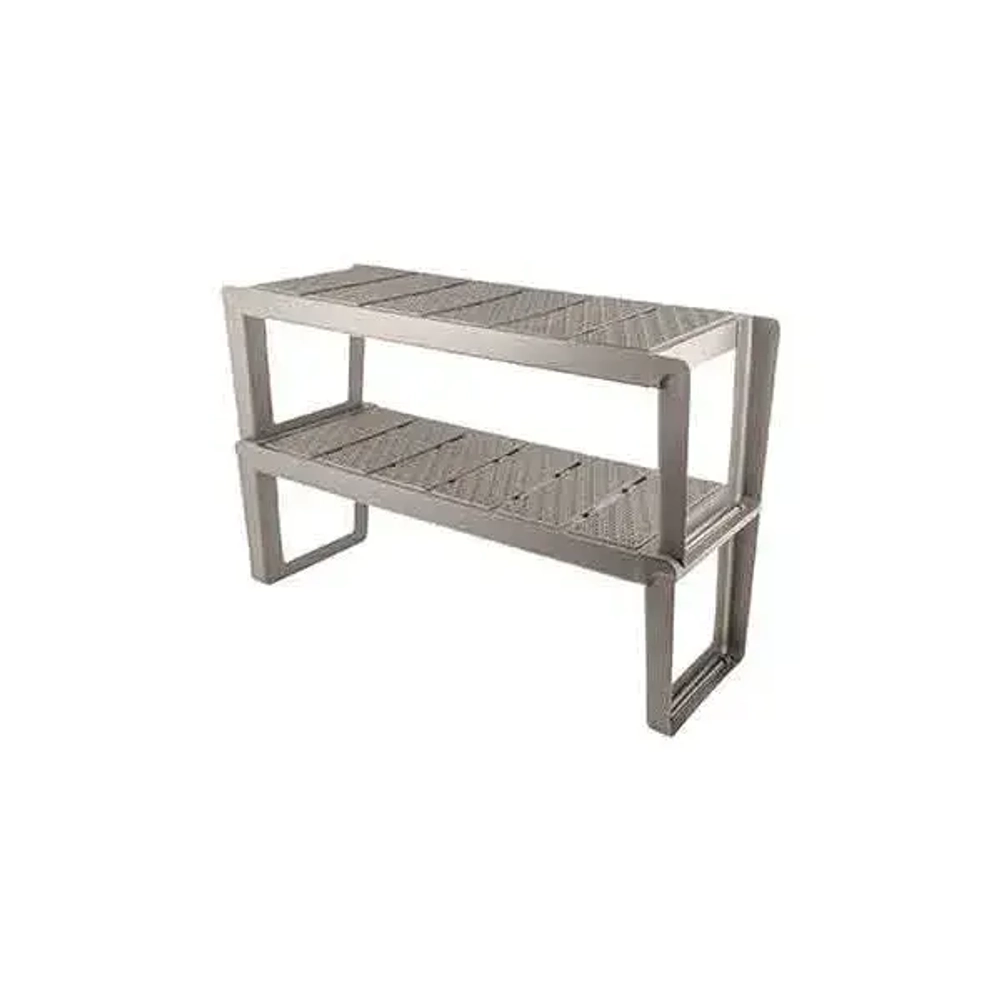 Этажерка для обуви Wenge 2 полки, 720х470мм (серый)