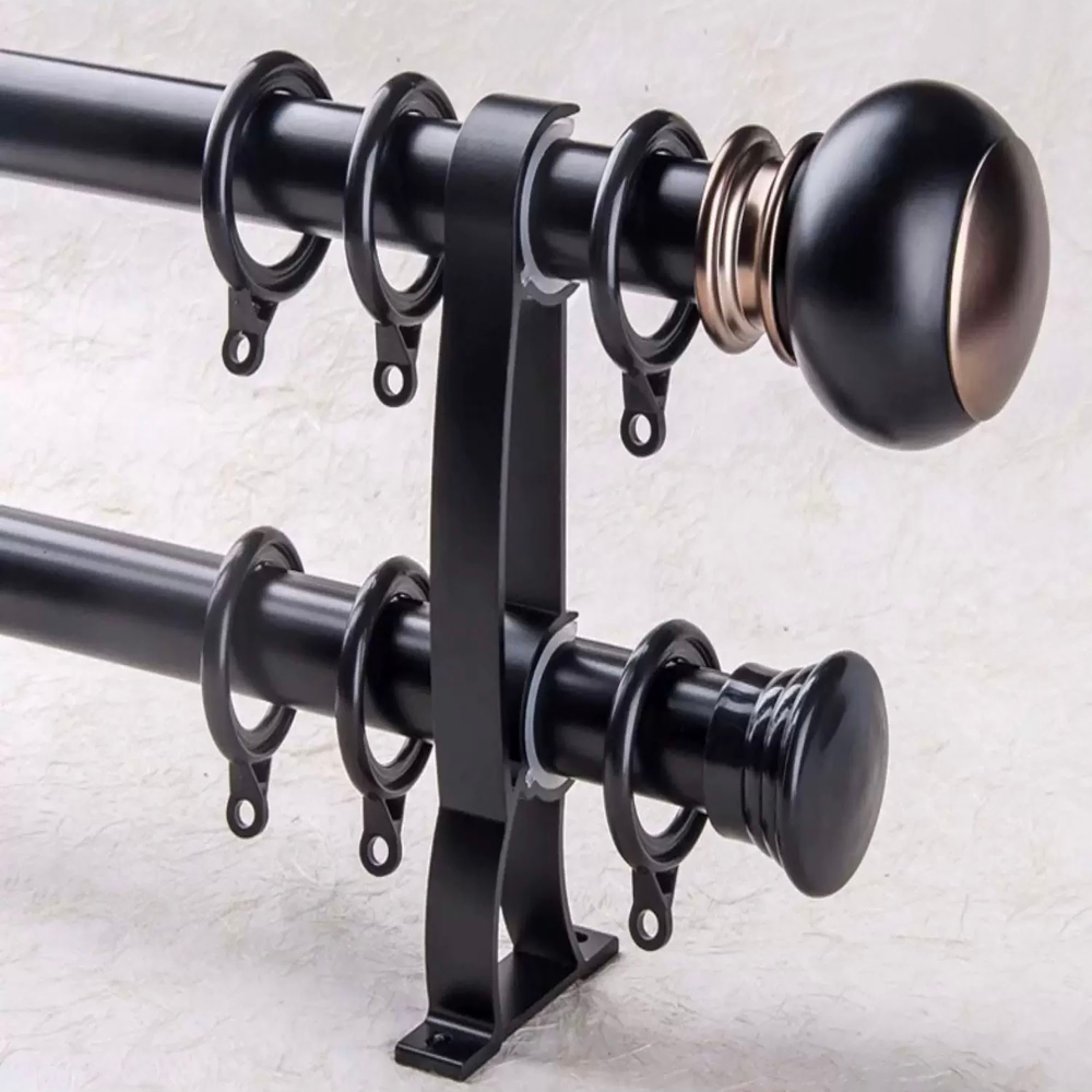 Карниз для штор настенный, алюминиевый, бесшумный