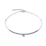 Колье Coeur de Lion Light Blue-Silver 6006/10-0741 цвет голубой, серебряный