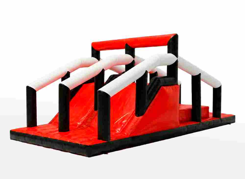 Надувное препятствие (модуль) для полосы препятствий «Красный Вихрь», 8×3×3 м