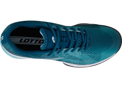 Мужские теннисные кроссовки Lotto Mirage 300 III Clay - blue 3025/all white/blue 2975C