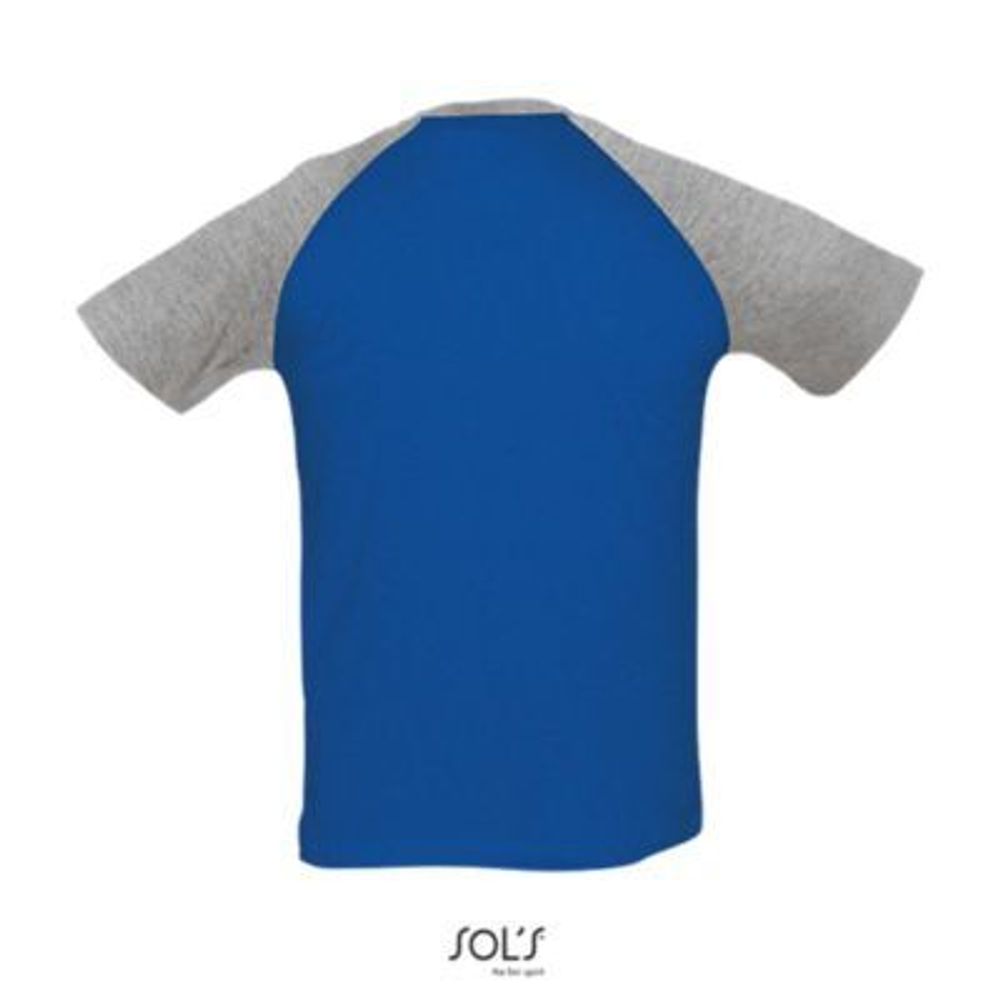 Футболка двухцветная FUNKY. C рукавами реглан. 100% хлопок Белый/Синий  XL