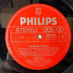 Винтажная виниловая пластинка LP Maurice Andre, Triumph Der Trompete (Германия 1973)