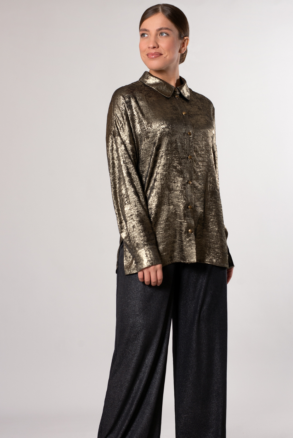 Блузка женская 4128зп, Золотой #182Зол094128зп