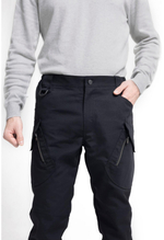 Брюки летние карго цв.черный