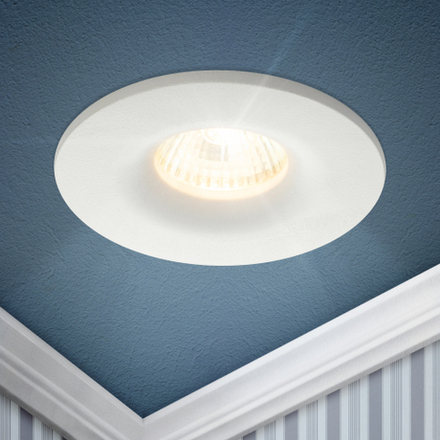 Светильник встраиваемый алюминиевый ЭРА KL105 WH под лампу MR16 GU5.3 белый