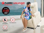 Массажное кресло реклайнер с подъемом FUJIMO LOUNGE UP F7003 ULFL Айвори (Orlando 1)