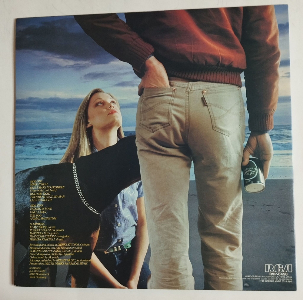 Винтажная виниловая пластинка LP Scorpions Animal Magnetism (Japan 1980) (No Obi)