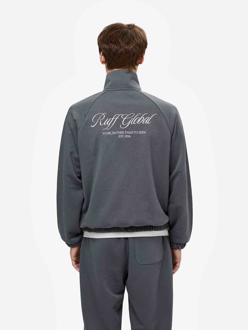 Купить Толстовка RUFF Global Full Zip темно-серая Толстовка RUFF Global Full Zip темно-серая