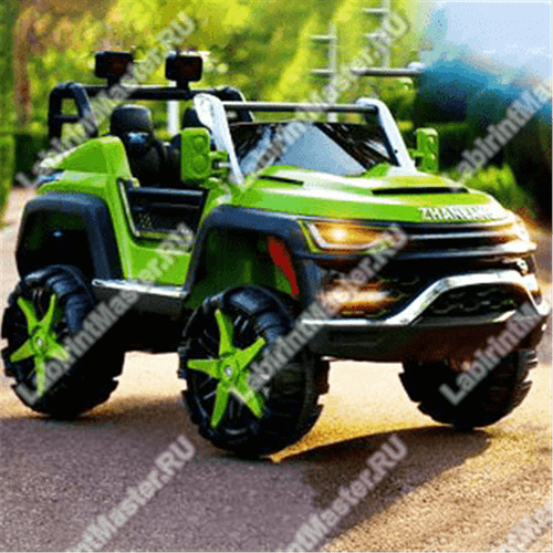 Детский электромобиль "Jeep Safari зеленый"