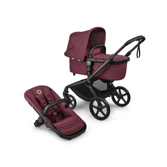 Коляска 2 в 1 Bugaboo Fox 5 Renew complete (Black/Dark Cherry/Dark Cherry)