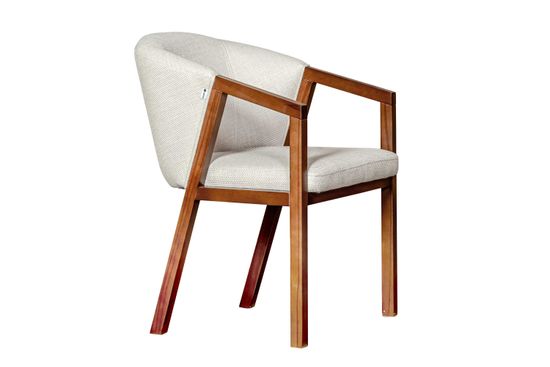 Стул Fly старинный орех, ткань VT Florida cream