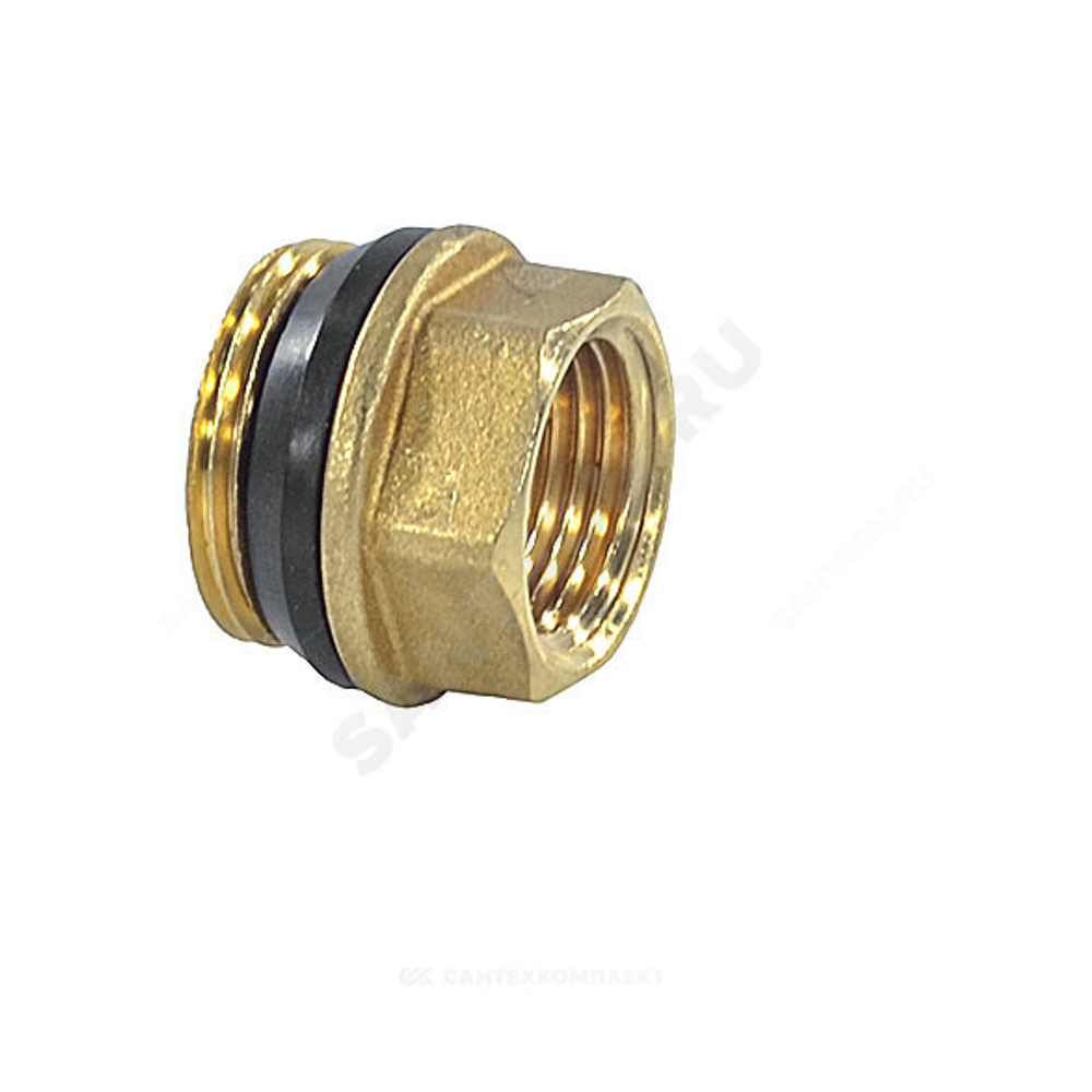 Переход латунь Ду 32х20 (1 1/4"х3/4") с герметичной прокладкой НР/ВР R593D Giacomini R593DY007