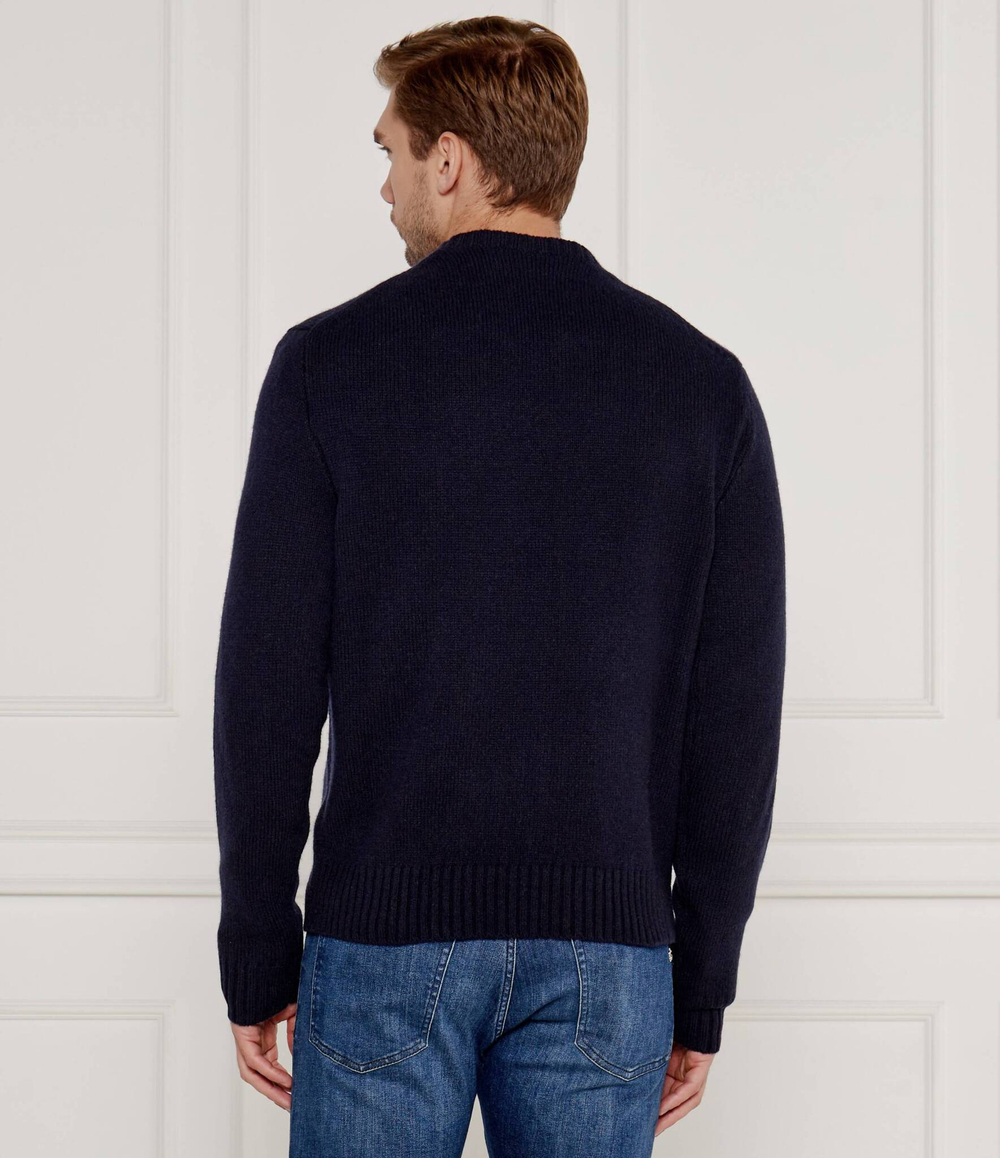 Шерстяной свитер POLO RALPH LAUREN - темно-синий(710946138)