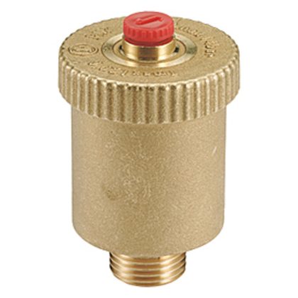 Воздухоотводчик R99 латунь Ду 10 Ру14 НР вертикальный Giacomini R99Y002